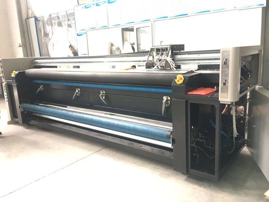 A máquina de impressão dupla da bandeira da cor de CMYK/dirige à máquina de impressão da tela com três Epson 4720 cabeças de cópia