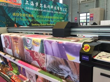Impressora da tela da visão do dobro da máquina de impressão de matéria têxtil de Digitas da tela do Inkjet