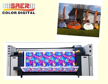 5.5KW agregam o rolo da impressora de matéria têxtil do grande formato do poder para rolar a cor dupla de CMYK