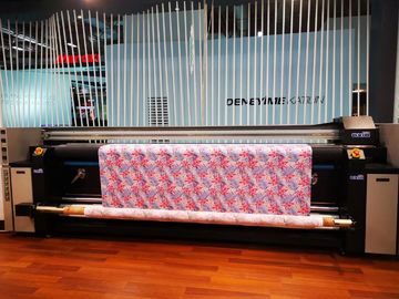 De Digitas tensão da máquina de impressão 380V da bandeira da sublimação diretamente para a fatura da cortina