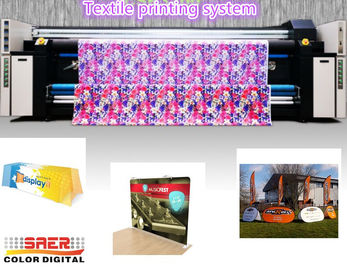Bandeira que faz a máquina de impressão da tela de Digitas para a certificação do CE da exposição da exposição