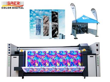 Impressora a jato de tinta contínua da bandeira dupla Piezo de CMYK 6500W