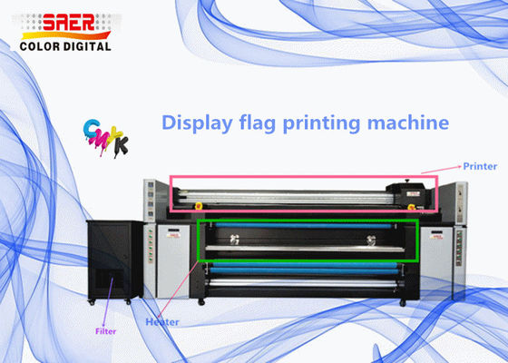CMYK indica a máquina de impressão 1440dpi de matéria têxtil do Inkjet da bandeira