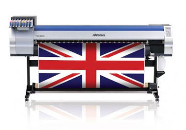 impressora de matéria têxtil de Mimaki da bandeira da sublimação de 1800mm com cor dupla da máquina CMYK do calefator