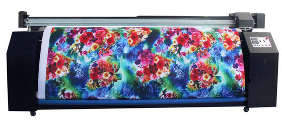 cabeças de cópia contínuas digitais do dobro da máquina de impressão do subimation de 3.2m