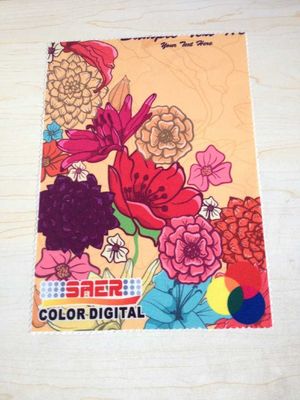 A urdidura fez malha a tela impressa digital para a bandeira da praia do guarda-chuva