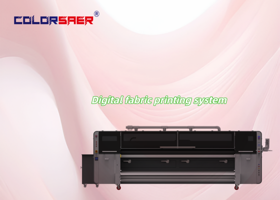 4color/CMYK Sistema de impressão digital de tecidos 3200mm grande formato plotter têxtil com cabeça de impressão industrial KJ4B-QL
