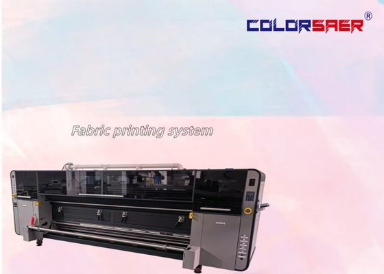 Plotter Digital para Tecidos SAER CSR3200 de Longa Vida Útil com 4 Cabeças de Impressão I3200 A1 e Largura de Impressão de 3200mm