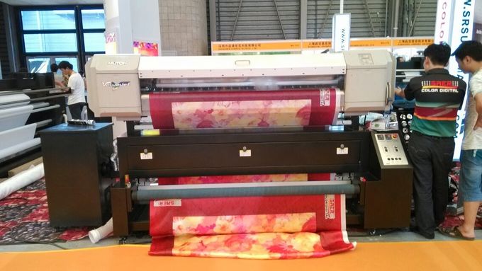 Rolo da impressora a jato de tinta da impressora da sublimação de Mutoh de matéria têxtil do poliéster para rolar a cor dupla de CMYK 3